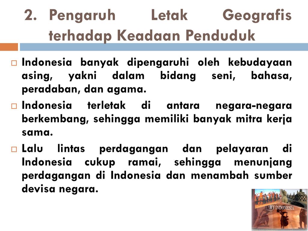 Pengaruh Letak Geografis Indonesia Berbagi Informasi